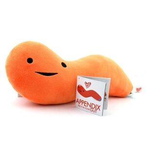 I Heart 🧡 Guts Appendix Plush Toy NWT Funny Medical Gift Organ Plush